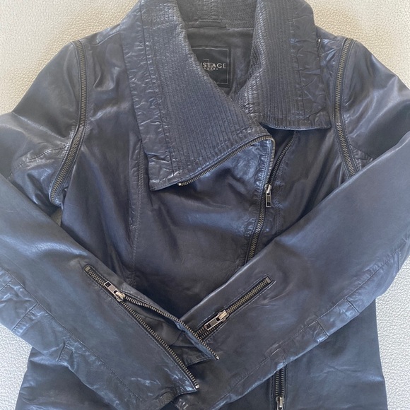 OnStage Denmark - Leather Motorcycle Jacket - Picture 1 of 6